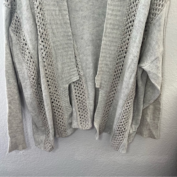 Sundance Light Grey Open Front Knit Cardigan Size XL - Picture 9 of 16